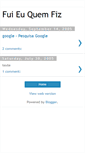 Mobile Screenshot of fuieuquefiz.blogspot.com
