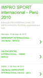 Mobile Screenshot of improsportinternacionalperu2010.blogspot.com