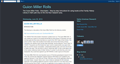 Desktop Screenshot of guionmillerrolls.blogspot.com