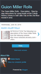 Mobile Screenshot of guionmillerrolls.blogspot.com