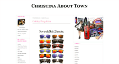Desktop Screenshot of christinaboutown.blogspot.com