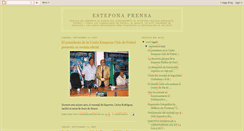 Desktop Screenshot of esteponaprensa.blogspot.com