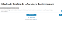 Tablet Screenshot of desafiosdelasociologiacontemporanea.blogspot.com