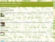 Tablet Screenshot of lesswordsmorelove.blogspot.com