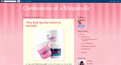 Desktop Screenshot of confessions-of-a-shopaholic-nish.blogspot.com