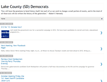 Tablet Screenshot of lakecountydems.blogspot.com