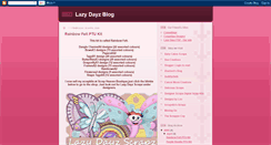 Desktop Screenshot of lazydayzblog.blogspot.com