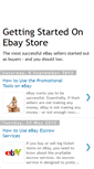 Mobile Screenshot of getting-started-on-ebay-store.blogspot.com