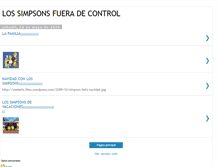 Tablet Screenshot of lossimpsonsfueradecontrol.blogspot.com