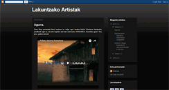 Desktop Screenshot of lakuntzakoartistak.blogspot.com