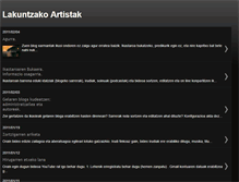 Tablet Screenshot of lakuntzakoartistak.blogspot.com