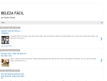 Tablet Screenshot of beleza-facil.blogspot.com