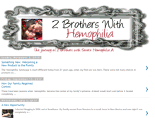 Tablet Screenshot of 2brotherswithhemophilia.blogspot.com