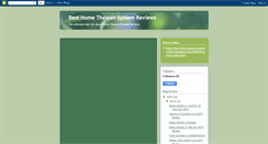Desktop Screenshot of best-home-theatre-system-reviews.blogspot.com