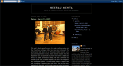Desktop Screenshot of neerajmehta.blogspot.com