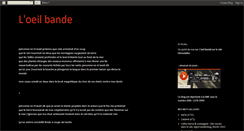 Desktop Screenshot of l-oeil-bande.blogspot.com
