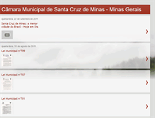 Tablet Screenshot of camaramunicipaldesantacruzdeminas.blogspot.com