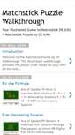 Mobile Screenshot of matchstickpuzzlewalkthrough.blogspot.com