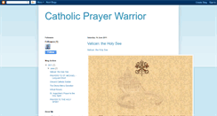 Desktop Screenshot of catholicprayerwarrior.blogspot.com