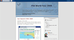 Desktop Screenshot of fsxworldtour2009.blogspot.com