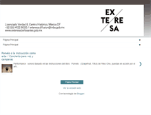 Tablet Screenshot of exteresaarteactual.blogspot.com