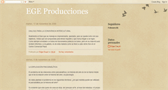 Desktop Screenshot of egeproducciones.blogspot.com