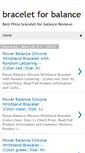 Mobile Screenshot of braceletforbalanceview.blogspot.com