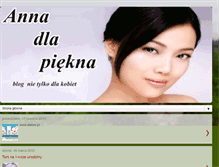 Tablet Screenshot of annadlapiekna.blogspot.com