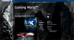 Desktop Screenshot of gamingworldtm.blogspot.com