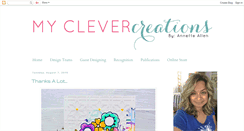 Desktop Screenshot of myclevercreations.blogspot.com