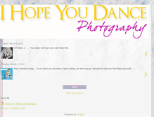 Tablet Screenshot of ihopeyoudancephotography.blogspot.com