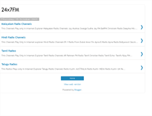 Tablet Screenshot of 24x7fmradio.blogspot.com