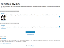 Tablet Screenshot of memoirsofmymind.blogspot.com