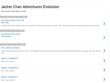 Tablet Screenshot of jackiechanadventuresevolution.blogspot.com