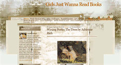 Desktop Screenshot of girlsjustwannareadbooks.blogspot.com