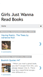 Mobile Screenshot of girlsjustwannareadbooks.blogspot.com