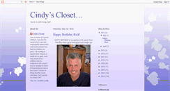 Desktop Screenshot of cindyscloset.blogspot.com