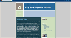 Desktop Screenshot of diaryofchiropracticstudent.blogspot.com