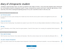 Tablet Screenshot of diaryofchiropracticstudent.blogspot.com