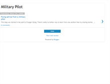 Tablet Screenshot of militarypilot.blogspot.com