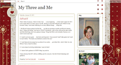 Desktop Screenshot of mythreeandme.blogspot.com