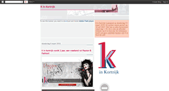 Desktop Screenshot of kinkortrijk.blogspot.com