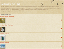 Tablet Screenshot of darlingtonartclub.blogspot.com