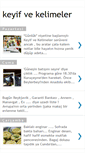Mobile Screenshot of keyifvekelimeler.blogspot.com
