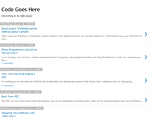 Tablet Screenshot of codegoeshere.blogspot.com