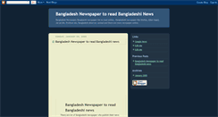 Desktop Screenshot of bangladeshinewspaper.blogspot.com