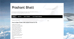 Desktop Screenshot of prashant-bhatt.blogspot.com