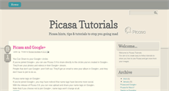 Desktop Screenshot of picasatutorials.blogspot.com