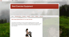 Desktop Screenshot of bestexerciseequipment.blogspot.com