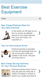 Mobile Screenshot of bestexerciseequipment.blogspot.com